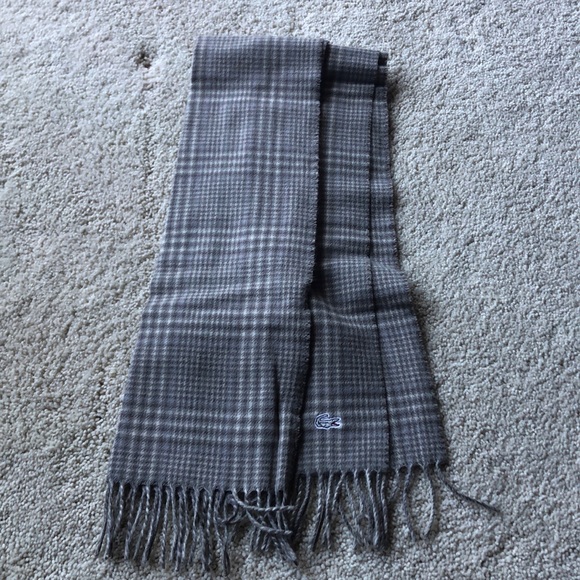 Lacoste Other - Lacoste Unisex 100% wool scarf with fringe